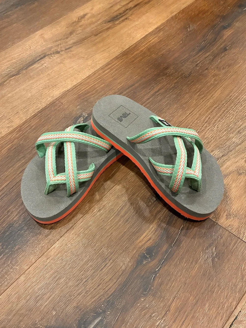 Teva Blue Strap Sandals Shoes Flip Flops Outdoor Play 12 Girl